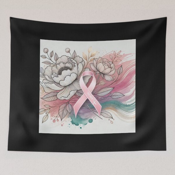 Item preview, Delicate line, art and watercolor, cancer awareness design designed and sold by Jonesetcetera.
