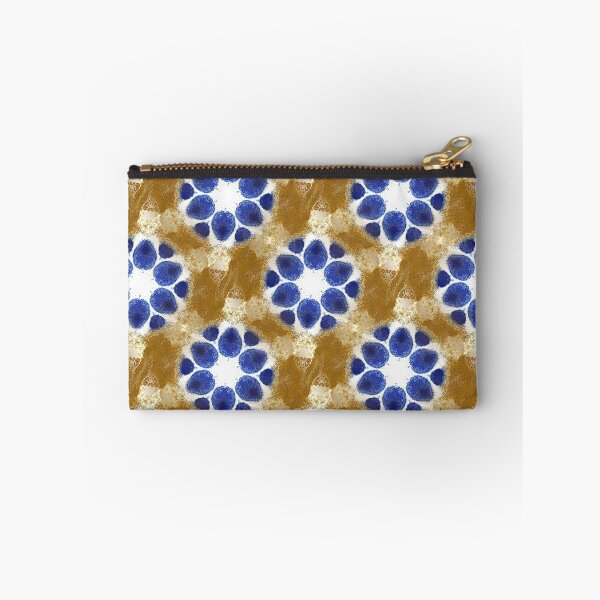 Item preview, Abstract Rock Floral Pattern in Brown and Blue designed and sold by Artistestella.