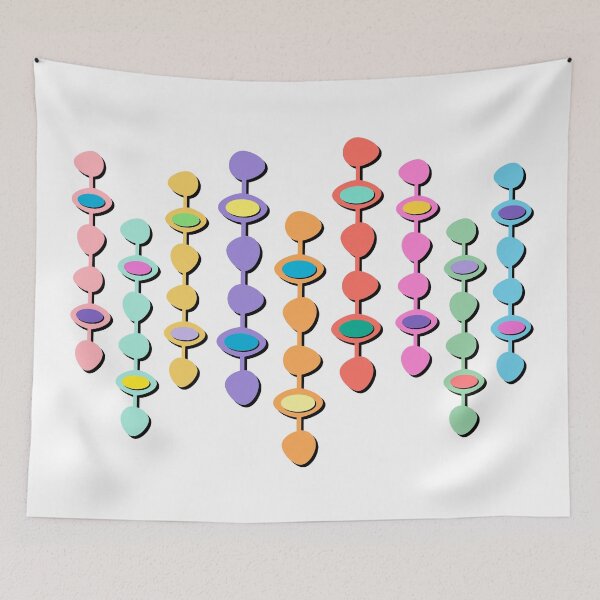 Item preview, Hanging Chain Retro Abstract Art designed and sold by Henrylizarraga.