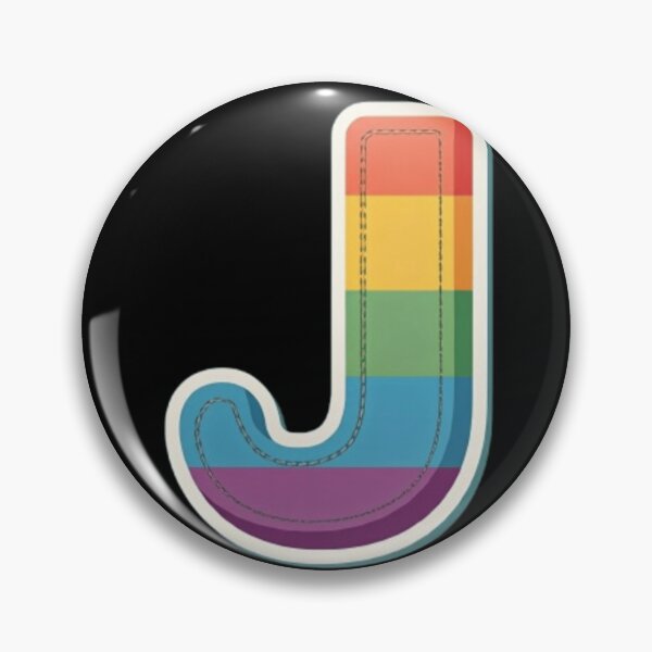 Item preview, Patch letter J rainbow designed and sold by StickersRyous.