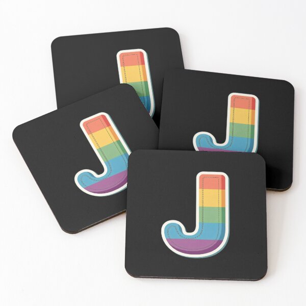 Item preview, Patch letter J rainbow designed and sold by StickersRyous.