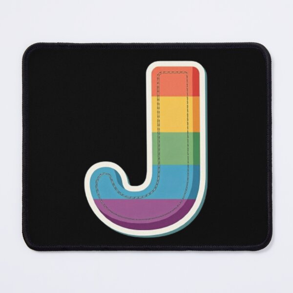 Item preview, Patch letter J rainbow designed and sold by StickersRyous.