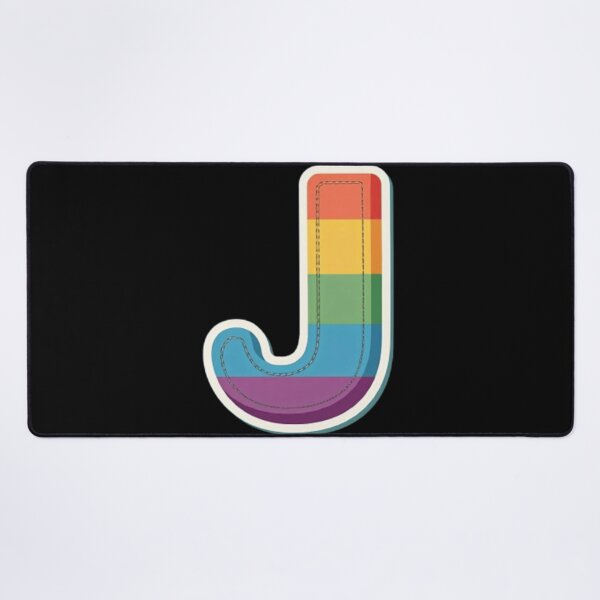 Item preview, Patch letter J rainbow designed and sold by StickersRyous.