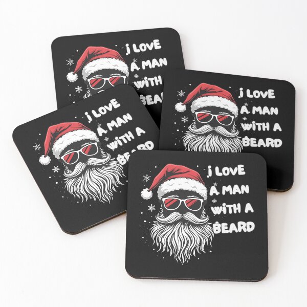 Item preview, I Love A Man With A Beard Funny Santa Christmas designed and sold by Auchi_Verse.