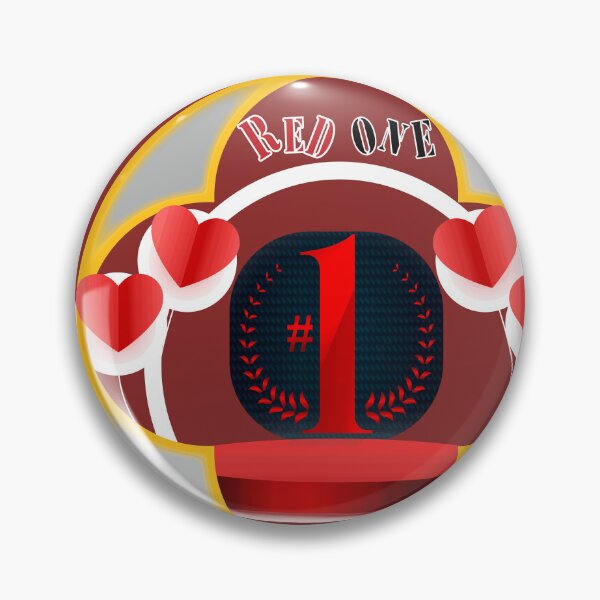 Item preview, Number One Award with Heart Accents RED ONE  designed and sold by taherismail.