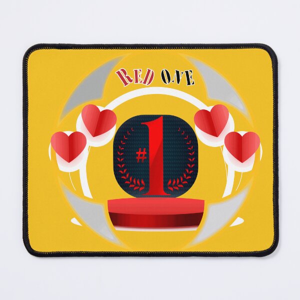 Item preview, Number One Award with Heart Accents RED ONE designed and sold by taherismail.