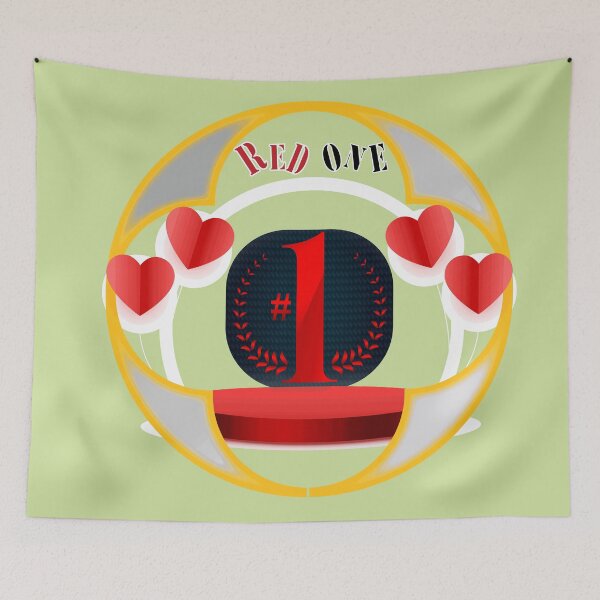 Item preview, Number One Award with Heart Accents RED ONE  designed and sold by taherismail.