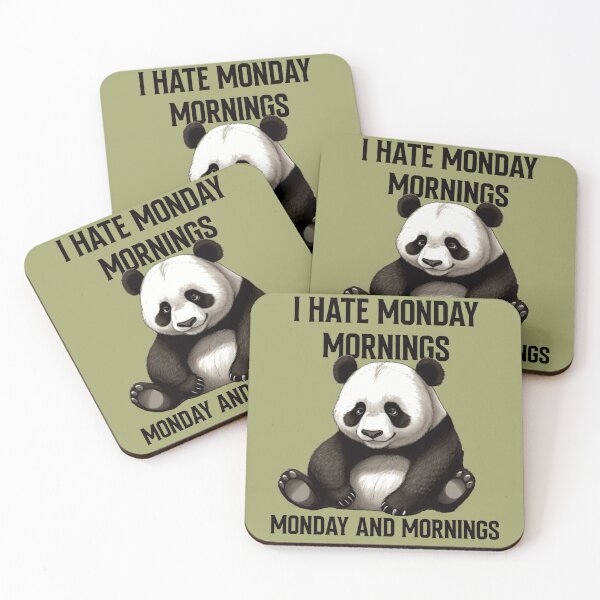 Item preview, Monday Morning Panda designed and sold by NiRia Spot.