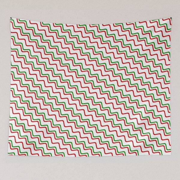 Item preview, Multicolor Vivid Prismatic Polychrome Colorful Jagged Line Waves designed and sold by EvergreenMotifs.