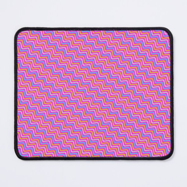 Item preview, Neon Vivid Prismatic Polychrome Hot Pink Jagged Waves designed and sold by EvergreenMotifs.