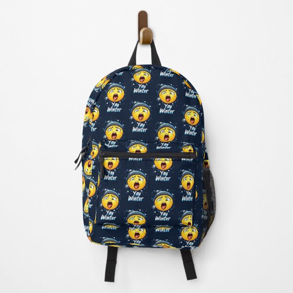 Item preview, "Yay Winter YUCK emoji face" designed and sold by Artbyminga.