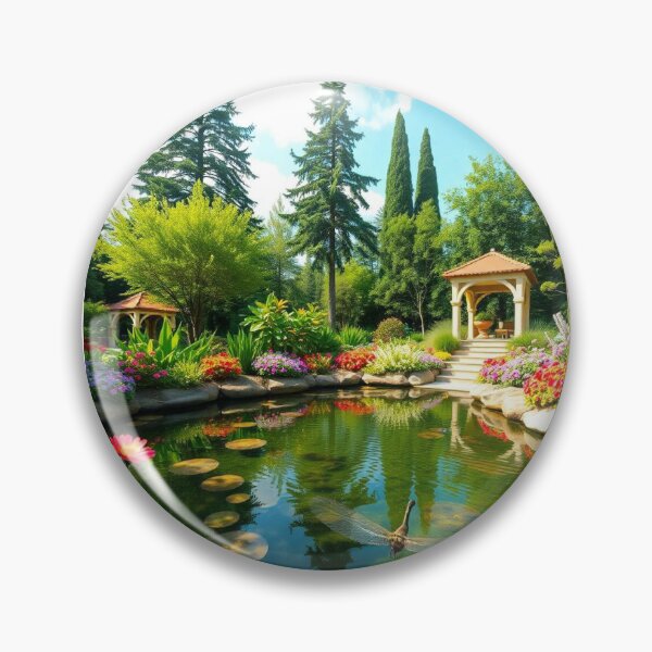 Item preview, Peaceful Pond Paradise designed and sold by sachinnaha.