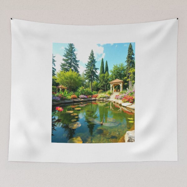 Item preview, Peaceful Pond Paradise designed and sold by sachinnaha.