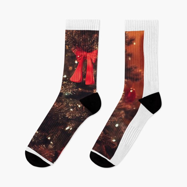Item preview, Christmas Tree with Lights and Red Ornaments designed and sold by DigitalGemArt.