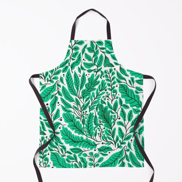 Item preview, Green bohemian elegant aesthetic leaf pattern designed and sold by Daniela Vargas Ilustra.