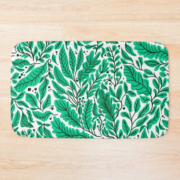 Item preview, Green bohemian elegant aesthetic leaf pattern designed and sold by Daniela Vargas Ilustra.