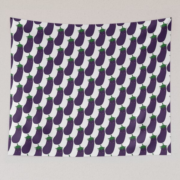 Item preview, cute little eggplant garden drawing designed and sold by ItOk-DontBeCry.