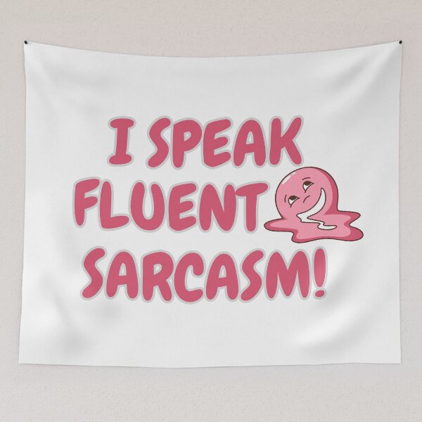 Item preview, I speak fluent sarcasm funy quotes designed and sold by artscreat.