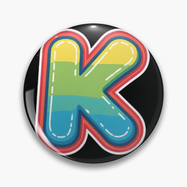 Item preview, Patch letter K rainbow designed and sold by StickersRyous.