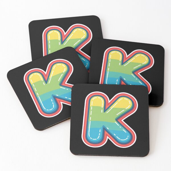 Item preview, Patch letter K rainbow designed and sold by StickersRyous.