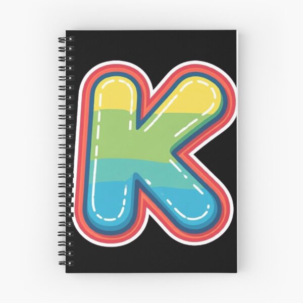 Item preview, Patch letter K rainbow designed and sold by StickersRyous.