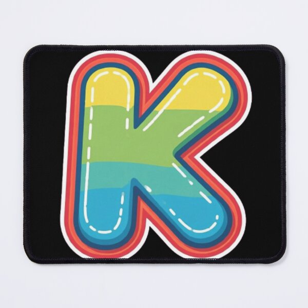 Item preview, Patch letter K rainbow designed and sold by StickersRyous.