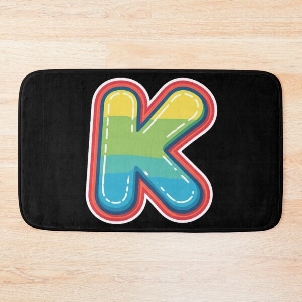 Item preview, Patch letter K rainbow designed and sold by StickersRyous.