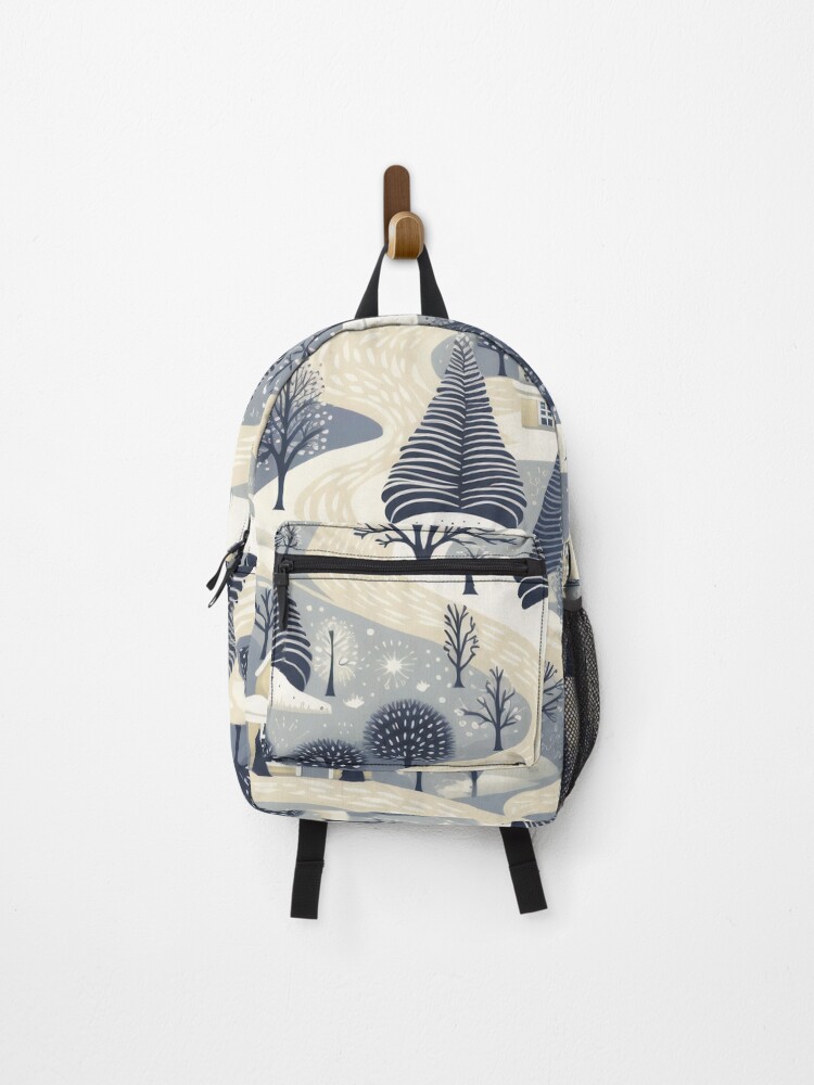 Thumbnail 1 of 3, Backpack, Winter pattern. Winter landscape. designed and sold by MagelliShop.