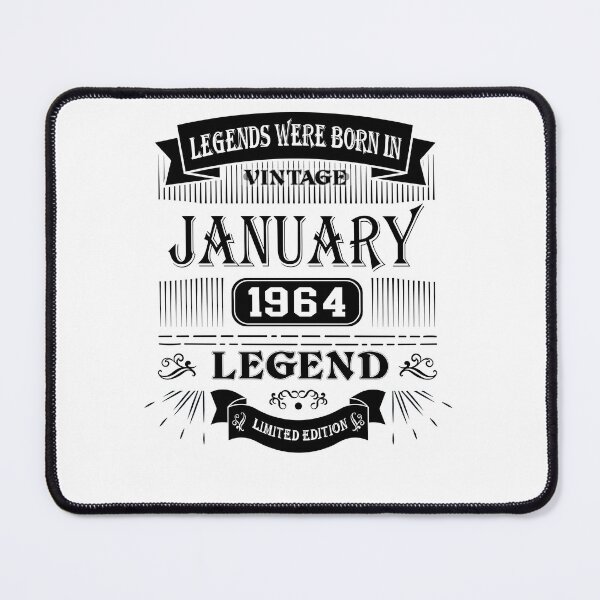Item preview, Vintage Legends Were Born in January 1964 Limited Edition, 61th Birthday Gift 60 years of Being Awesome Vintage Turning 61 years, Aged Perfectly, 60s legends, designed and sold by DjenShop.