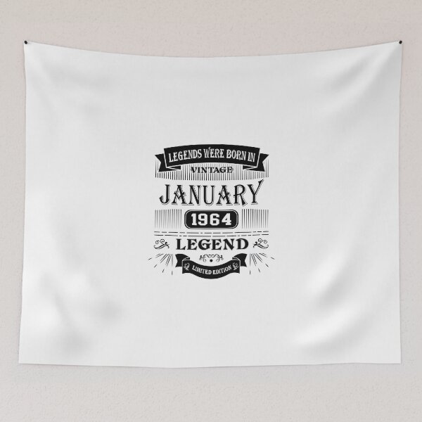 Item preview, Vintage Legends Were Born in January 1964 Limited Edition, 61th Birthday Gift 60 years of Being Awesome Vintage Turning 61 years, Aged Perfectly, 60s legends, designed and sold by DjenShop.