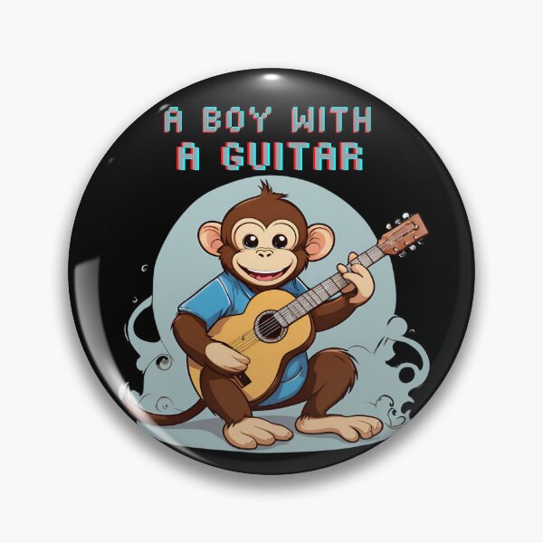 Artikelvorschau, Monky Guitar Musik Boy entworfen und verkauft von Design_Your_Day.