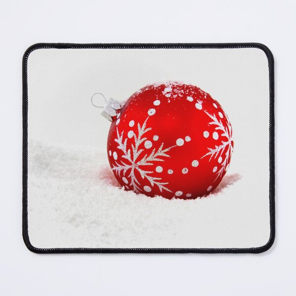 Item preview, Red Christmas Ball With Snowflake designed and sold by LAPilotGirl.
