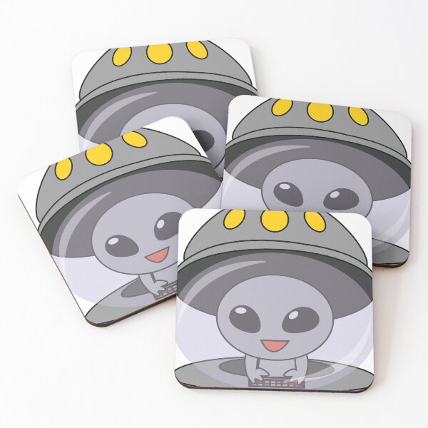 Item preview, Alien and UFO (Grey) designed and sold by OhshunStudios.