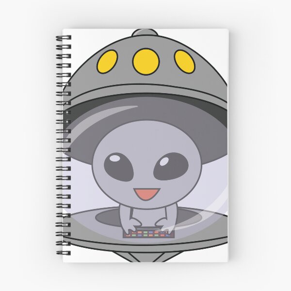 Item preview, Alien and UFO (Grey) designed and sold by OhshunStudios.