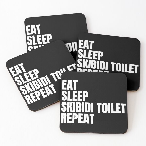 Item preview, Eat Sleep Skibidi Toilet Repeat designed and sold by sydney-syder.