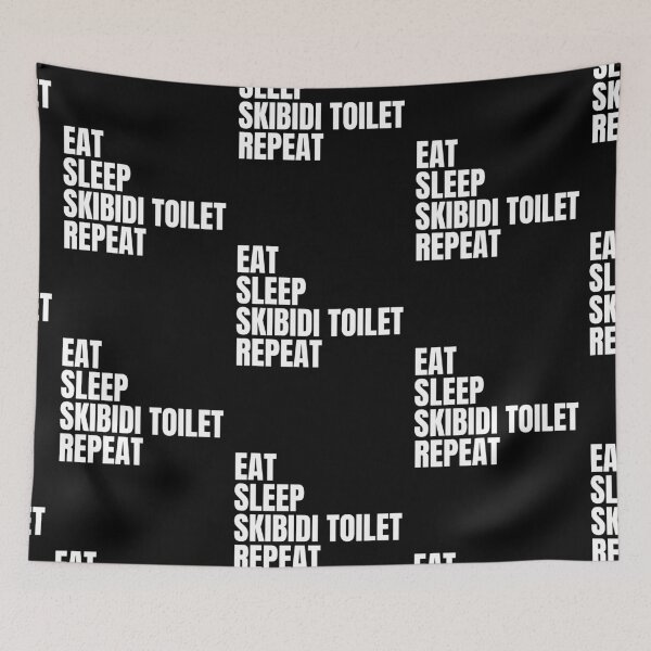Item preview, Eat Sleep Skibidi Toilet Repeat designed and sold by sydney-syder.