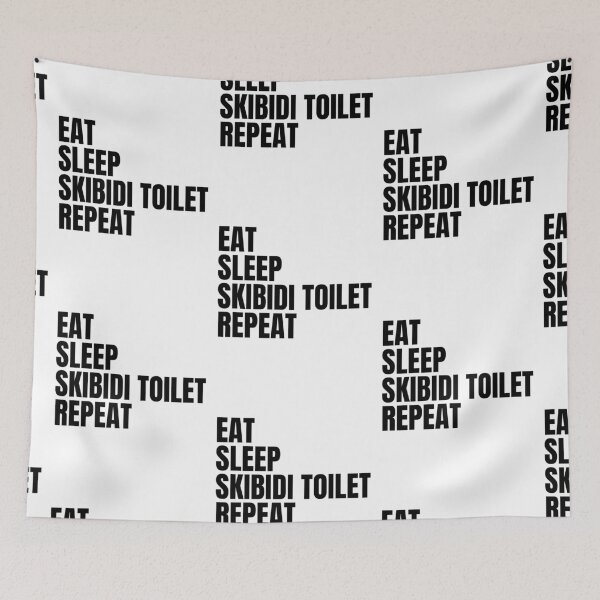 Item preview, Eat Sleep Skibidi Toilet Repeat designed and sold by sydney-syder.