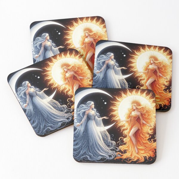 Item preview, Sun and Moon Goddesses designed and sold by Jennifer McBride.