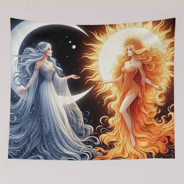 Item preview, Sun and Moon Goddesses designed and sold by Jennifer McBride.
