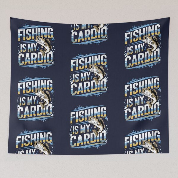 Item preview, Gift for Fishermen Fishing is My Cardio  designed and sold by KrisArtZone.