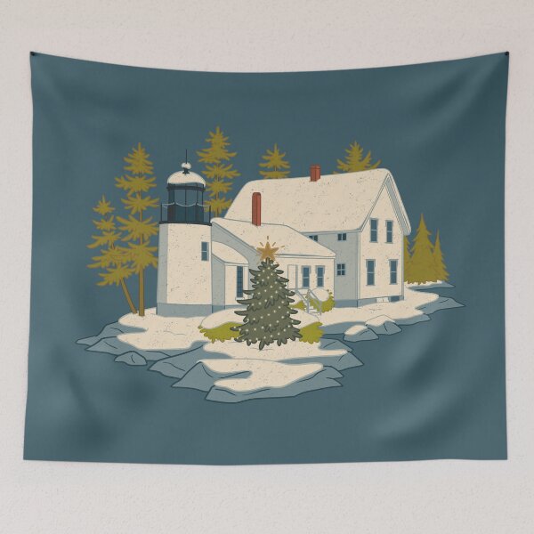 Item preview, Winter Harbor Light designed and sold by JadaFitch.