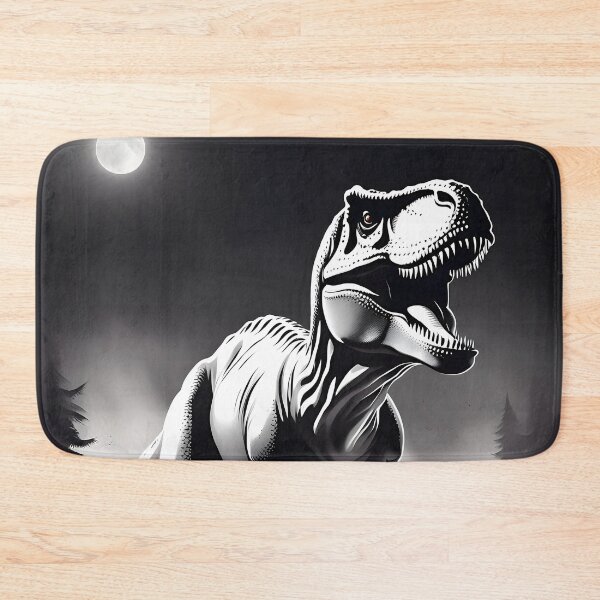 Item preview, Black and white T-rex designed and sold by Purr95.