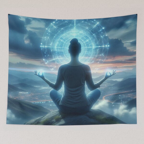 Item preview, Enlightened Meditation designed and sold by Jennifer McBride.