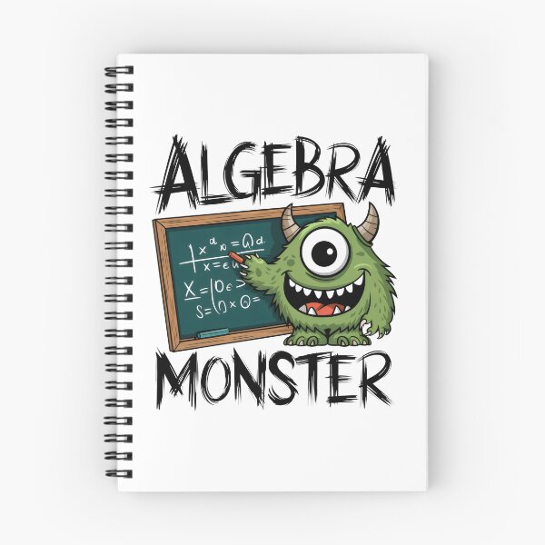 Item preview, Funny Algebra Monster – Math Humor Design for Students designed and sold by Prime-Studio.