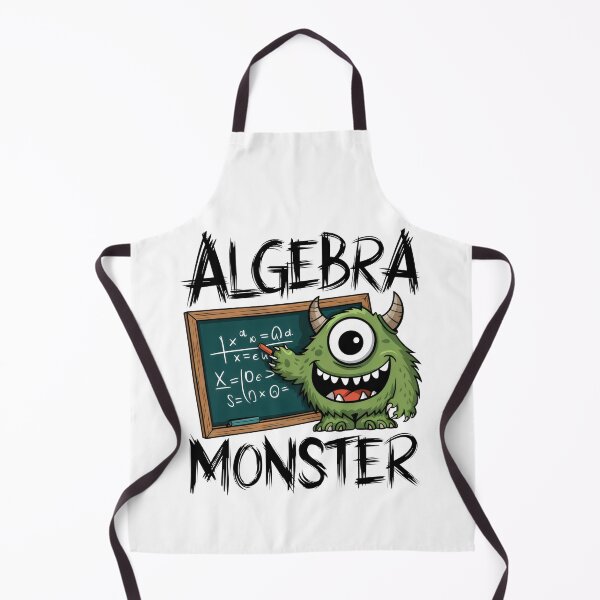 Item preview, Funny Algebra Monster – Math Humor Design for Students designed and sold by Prime-Studio.
