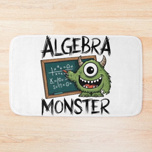 Item preview, Funny Algebra Monster – Math Humor Design for Students designed and sold by Prime-Studio.