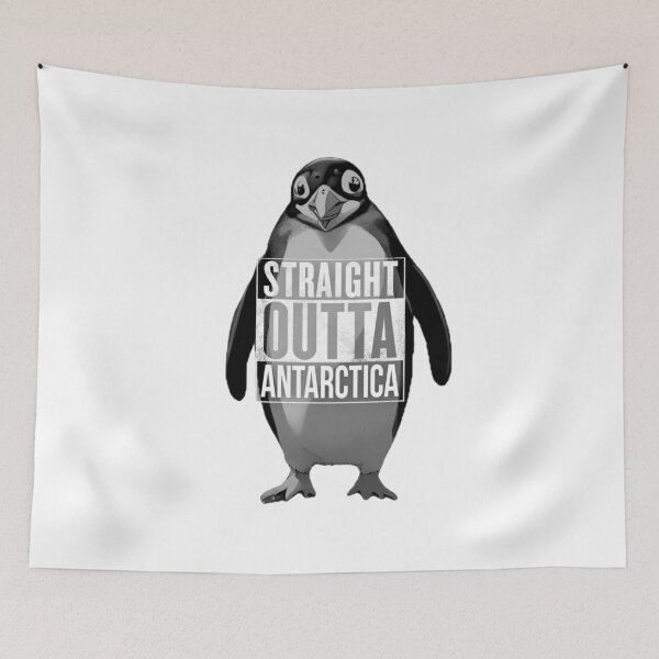Item preview, Straight Outta Antarctica Penguin designed and sold by pUNKnown.