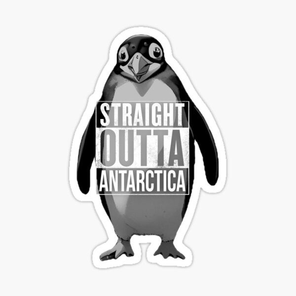 Item preview, Straight Outta Antarctica Penguin designed and sold by pUNKnown.