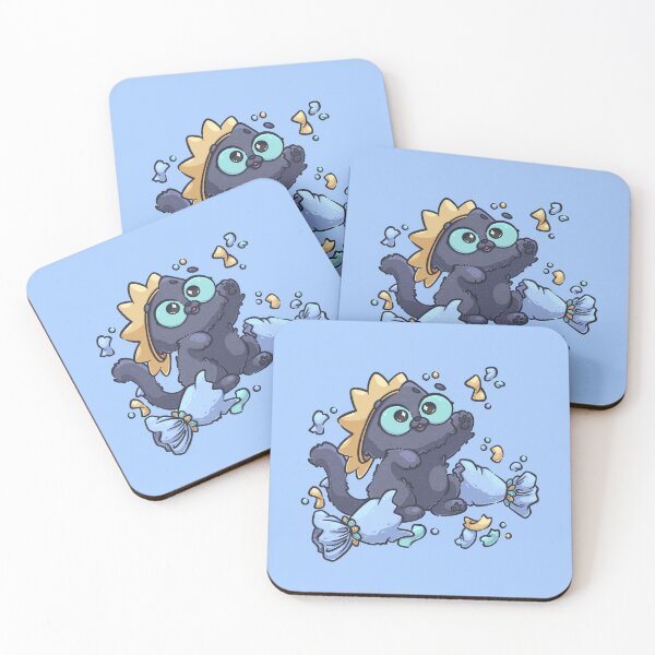 Item preview, Black Cat Celebrating with Christmas Crackers designed and sold by SketchesWSara.