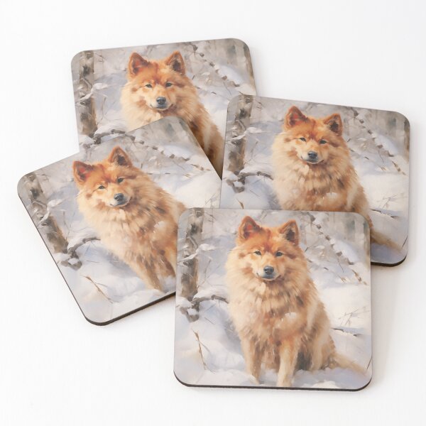 Item preview, Finnish Spitz in the Snow designed and sold by Samuelsboro.